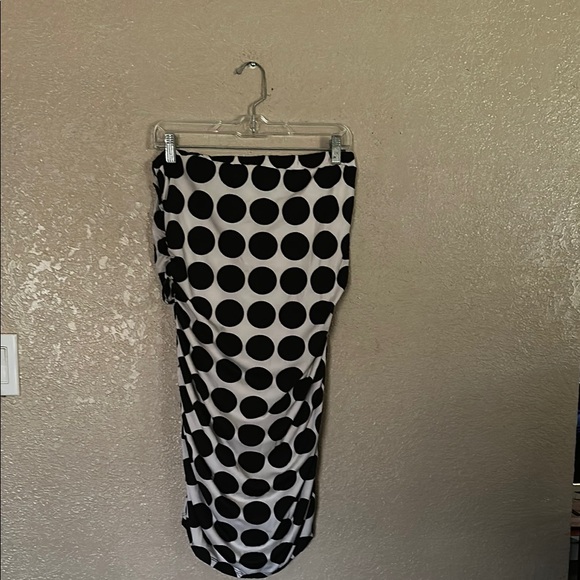 Nina Dresses & Skirts - Black and White Polka Dot dress Xl